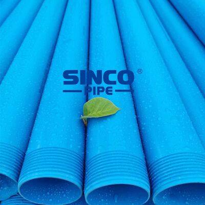 UPVC Water Well Casing Pipes with thread connection & Screen/Slotted Pipes