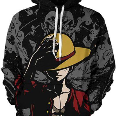 ONE PIECE Unisex Anime Hoodie Pullover Hooded Sweatshirt Cosplay Costume