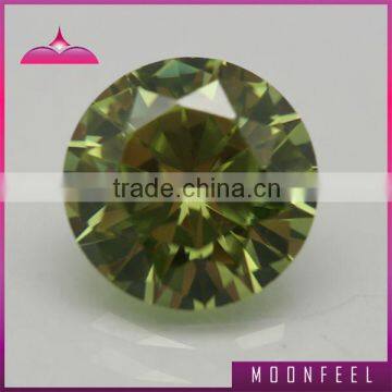 Color change round shape cubic zirconia cz gemstone