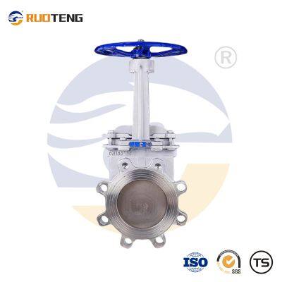 [Ruoteng]  High Quality Stainless Steel Valve Manual Operate Knife Gate Valve With Wheel Handle