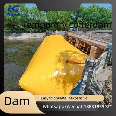 Flood control Flood control and water diversion, soft cofferdam sub-dikes, inflatable mobile emergency water barriers, water-blocking