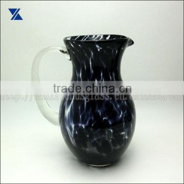 handmade glass pitcher