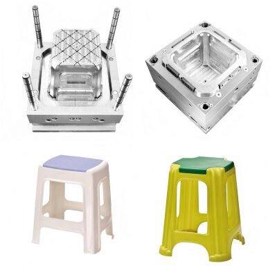 Инъекционная форма для высокопрочного пластикового табурета-стула. Прочная домашняя форма для высокого табурета photo-1