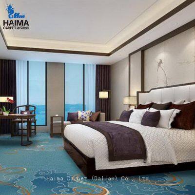 Carpet Nylon Non Luxury Hotel Carpet Polyester Slip Backing Bedroom Factory Price Custom Design Wall to Wall Carpet photo-2