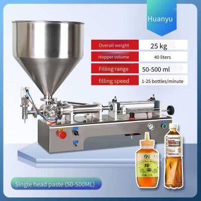 Small Single-head Paste Filling Machine, Model dg - 500, Pesticide Filling Equipment, Commercial Pneumatic Paste Filling and Dispensing Machine