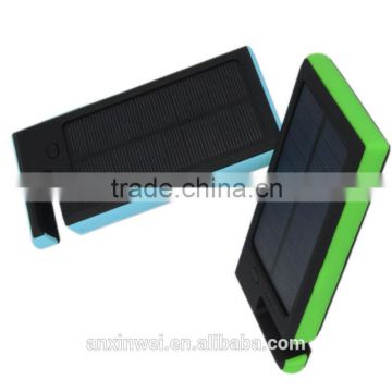 Solar mobile power bank 8000mah for iphone samsung ipad ipod power bank solar from Shenzhen