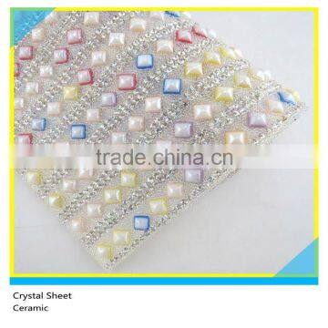 24*40 cm Multi Color Square Ceramic Hotfix Crystal Glue Sheet