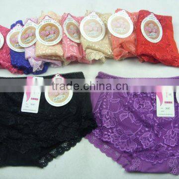 0.88USD Fashional Top Elasticity 100% Cotton High-Waist Sexy Lady Panty (lppgdnk006)