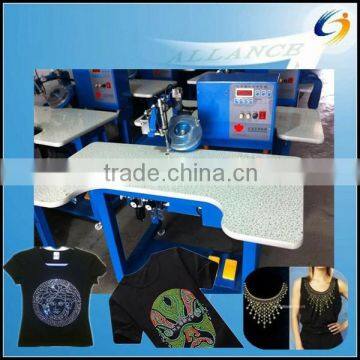 High Speed single phase 1 welding head semi automatic hotfix rhinestone setting machine