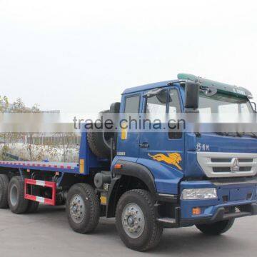 2015 sinotruk howo Flat Bed Dump truck 8*4 made in china with free part