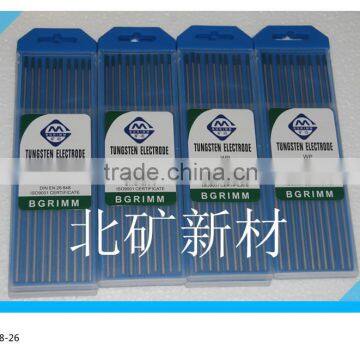 Beijing brand Pure Tungsten Weld Electrodes blue tip 10pieces/pack