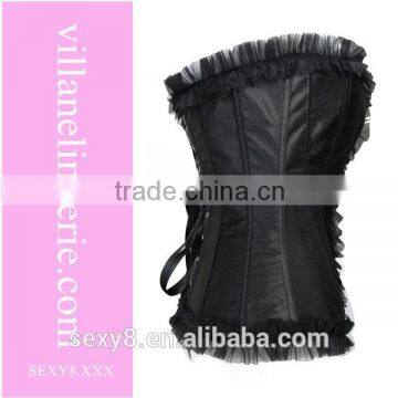 front zipper corset tops