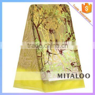 Mitaloo MFL0134 African Fashion Lace Latest Yellow Net Lace New Lace photo-2