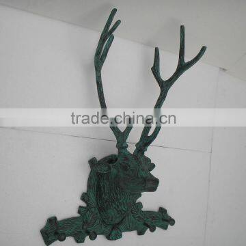 Big Stag Head with Coat hooks