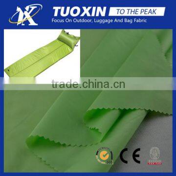 outdoor waterproof 310T polyester taffeta airbed fabric for airbed mattress tent
