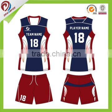 Latest Custom volleyball jerseys design sublimated wholesale