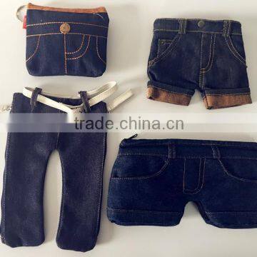 Fashion Small jean zipper bag lock zipper handbag whose sale new trousers style bag