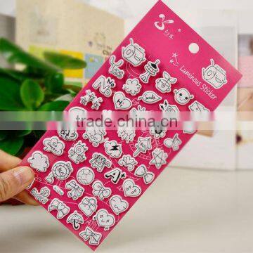 Butterfly and flower Puffy sticker for room decoration /decorative stickers for furniture