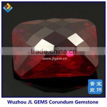 synthetic faceted octagon red 8# ruby prices