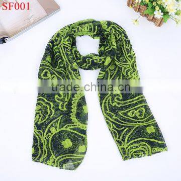 SF001 2015 autumn season fashion new style lady voile scarf cotton scarf