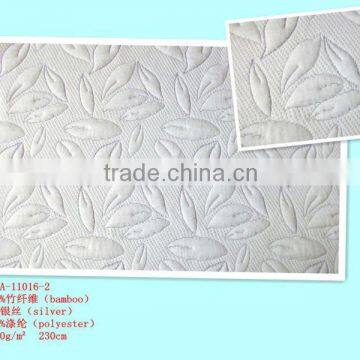 56% polyester 40% bamboo fiber 4% silver mattress ticking fabric