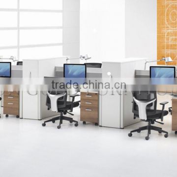 Modern High End 6 Person Office Workstation with Side Cabinet(SZ-WS336)