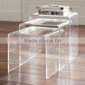Modern Acrylic Nest Table Coffee table 3pc end Table