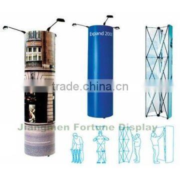 foldable exhibition advertsing pillar stand pop up tower kit