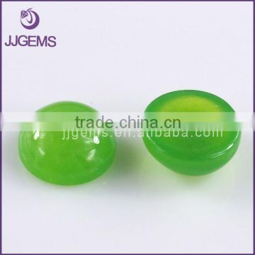 Wholesale Good Quality Green Color Round Shape Natural Jade Cabochon