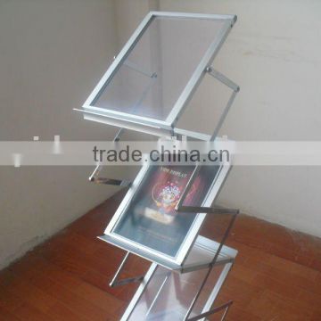 Acrylic folding literature rack