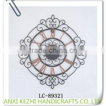 LC-89321 Metal Antique Decorative Roman Numerals Wall Clock