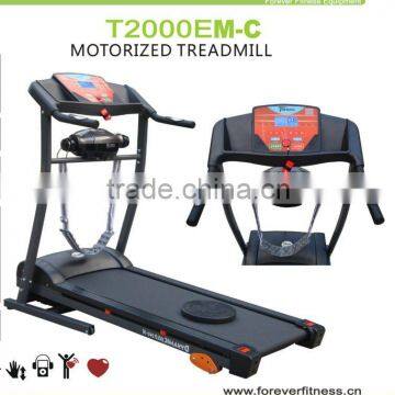 6 in 1 multi-function treadmill 1.5hp manual incline motorized treadill with massager