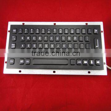 Anodized black mini metal keyboard