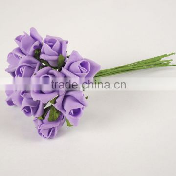 Small Foam Rose Buds in a Bunch of 10 in 13 Colours artificial flower AF013