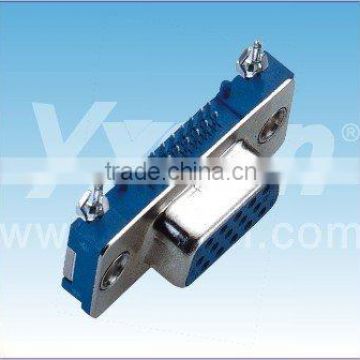 Dongguan Yxcon 7pin and 8pin slim 1.5mm with three-pronged fork D-SUB connector