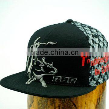 Wholesale custom flat brim spandex cottot flex fit hats