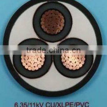 11kv copper conductor xlpe insulated power cable