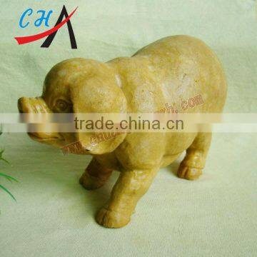 2inch jade stone pigs & old Topiz pigs