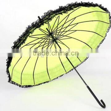 Fashion Ladies Auto Pagoda Umbrella Outdoor Style