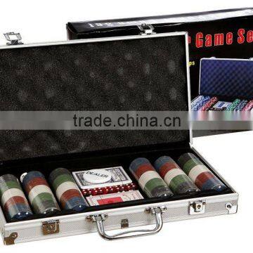 Hot selling aluminum 300pcs poker chip set