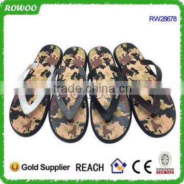 Hot sale camo print summer beach walk men beach slipper