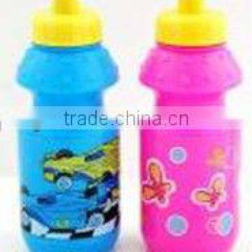 plastic 400ml PE+PP water bottle for kids