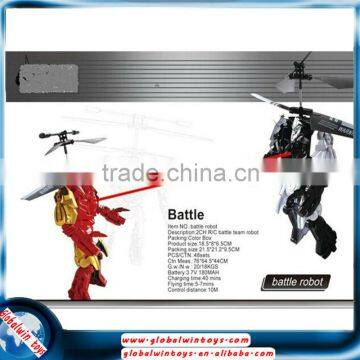 Battle toys 2.5channel GW-TZHD2062 mini infrared rc robot helicopter with battery-protection and light