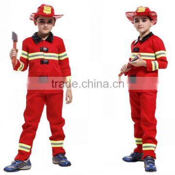 Fireman children clothing fire protection clothing play stage performance clothing