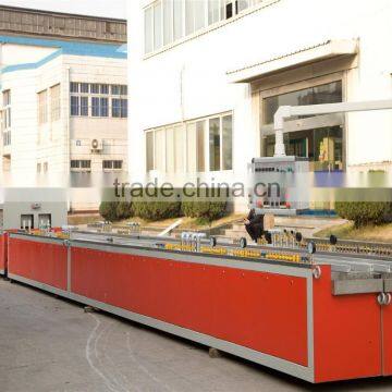 Trinity High Quality PVC/PE/WPC Plastic Window and Door Making Machine Calibration Table/ Puller/ Cutting Machine China Supplier