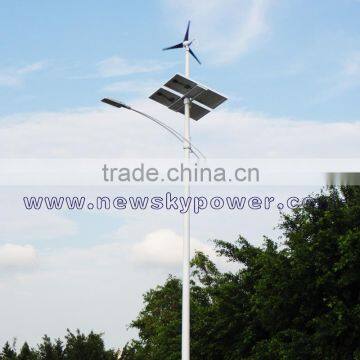 China high luminance solar wind hybrid system street lights