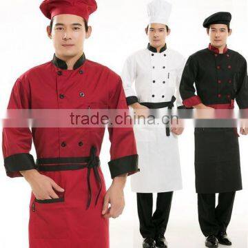 New style chef /hotel uniform cotton material OEM service