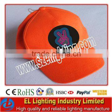 El Light up musical cap ,el cotton sport cap