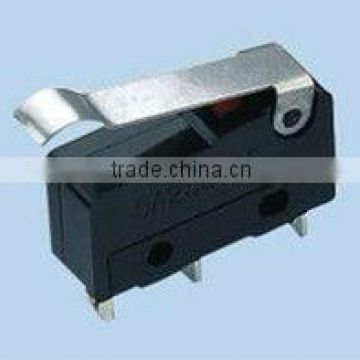 Subminiature Basic Switch, Single Pole Double Throw (SPDT), 250 Vac, 1 A, Roller Lever Actuator, Solder Termination