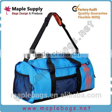 Blue Soccer Duffel Bag with Shoes Compartment Large